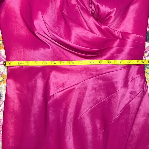 Tadashi Shoji Sho Sofie Off-shoulder Puff-sleeve Taffeta Dress New Size Medium - Picture 10 of 13